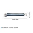thumbnail image 2 of Metal Interno Flexible Marco - 10uds 100mm/3,9" Bolso Bisagras Resorte Clips para Moneda Bolsa Costura Monedero Fabricación Bricolaje, 2 of 6