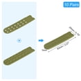 thumbnail image 2 of Unique Bargains 10 Pairs Snapback Strap Cover, Double Row 14 Holes Plastic Adjustable Hat Snap Buckle Replacement (Grass Green), 2 of 7