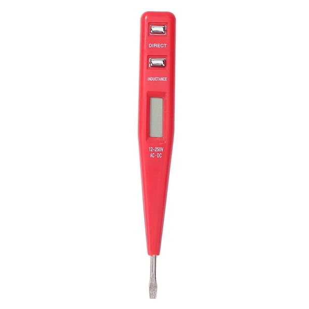 Bolígrafo eléctrico bolígrafo inducción digital bolígrafo eléctrico multifunción bolígrafo destornillador (rojo) (A5-05-09 sin batería)
