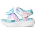 thumbnail image 4 of Sandalia Skechers Jumpsters Niñas con Luces Mariposa Aqua, 4 of 7