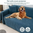 thumbnail image 3 of Desirable Life Waterproof Sofa Cover Couch Cover Protector Sofa Throw Cover Slipcover Durable Multi-Function Furniture Cover for Pets Dogs Cats Home Living Room, Blue 71" x 102", 3 of 6