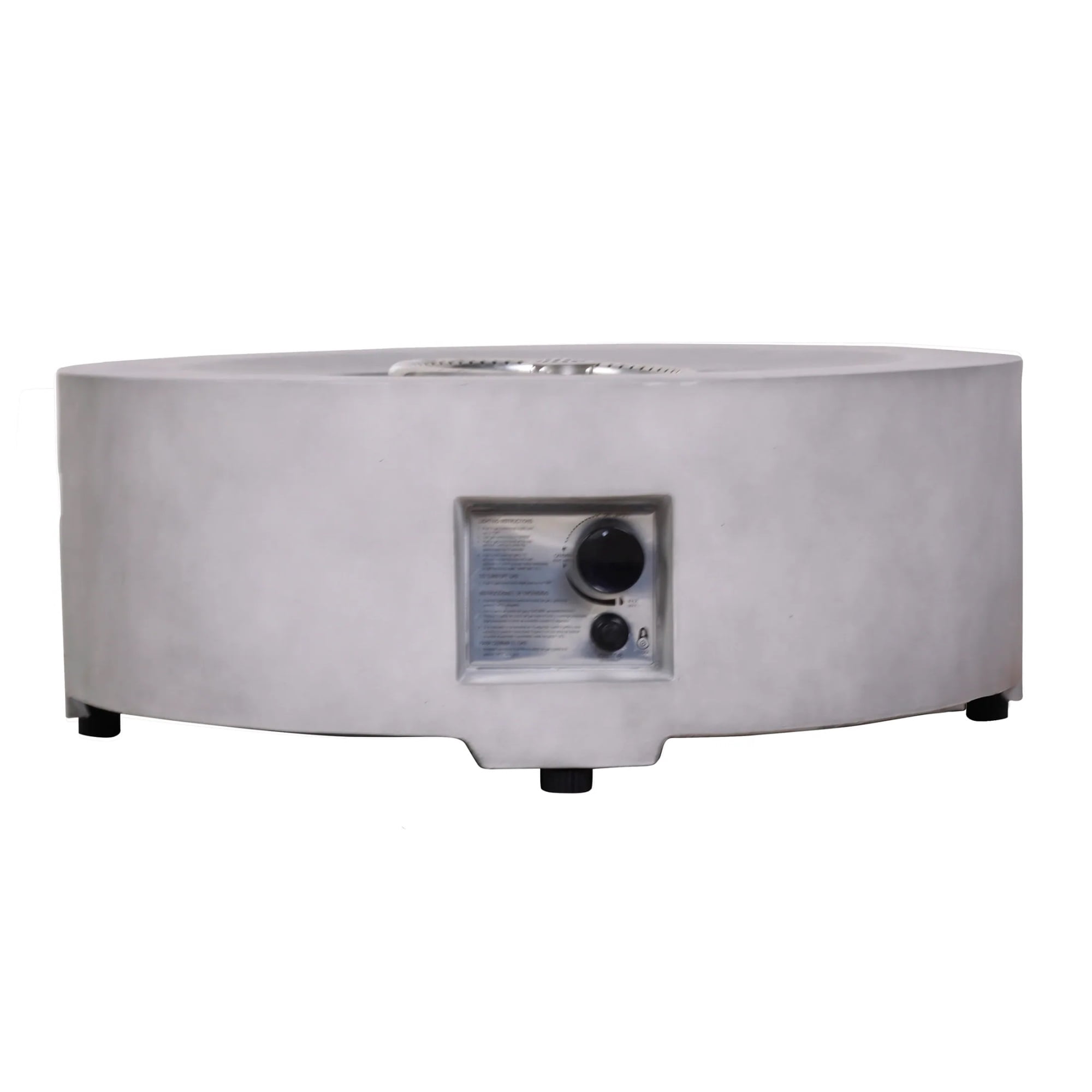 Outdoor Round Propane Gas Smokeless Fire Pit Rain Cover Stable Fire Fire Table Quick Ignition Gas Regulator Fireplace