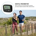 thumbnail image 2 of KAKOWELY Portable Multi-functional LCD Display Digital Pedometer Steps Walking Distance Calorie Counter (Black),1.97X"X1.57"X0.98", 2 of 5