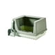 thumbnail image 2 of Caja de arena para gatos con bandeja inferior desmontable semicerrada con pala pulida L verde, 2 of 9