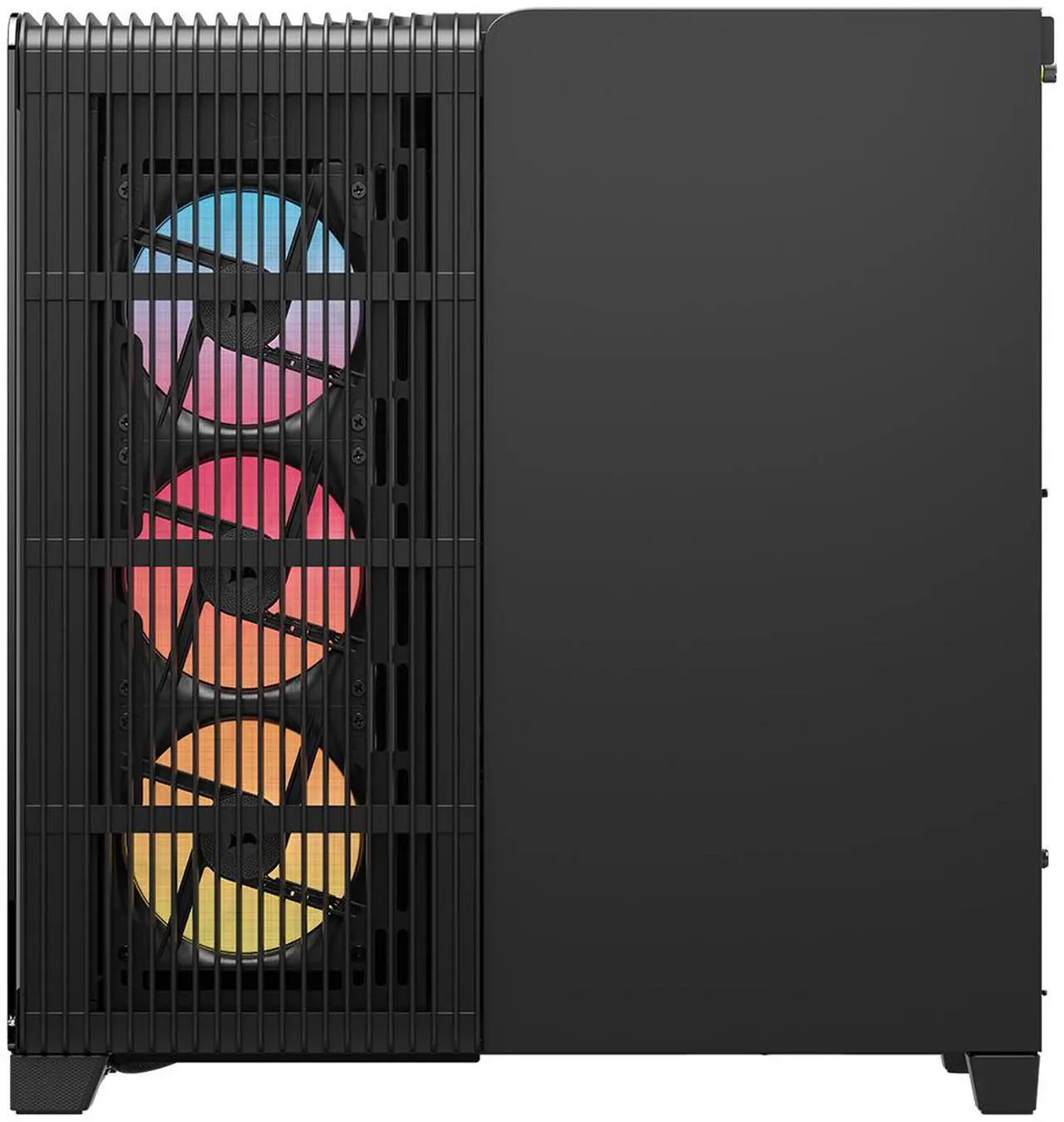 CORSAIR FRAME 4500X LX-R RGB LINK Panoramic Glass Mid-Tower PC Case – Panoramic Glass Exterior – InfiniRail Fan Mounting System – Fits Dual 360mm Radiators – ASUS BTF, MSI Project Zero,