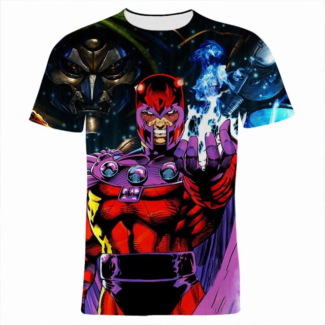 Camiseta Für Männer Sommer Marvel Magneto 3D Gedruckt Frauen Camisetas Mode Streetwear Harajuku Kinder Kleidung xuanjing unisex