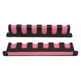 thumbnail image 2 of Soporte de pared para cañas de pescar, resistente a productos químicos, vertical, para 6 cañas de pescar, con 4 tornillos, color rosa, 2 of 14