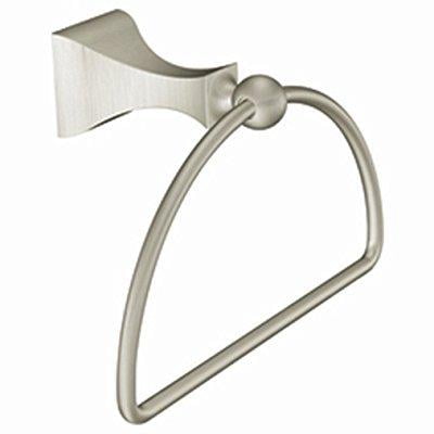 Moen Retreat - moen dn8386bn retreat bathroom towel ring, brushed nickel