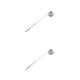 thumbnail image 3 of Kearding Extintor de velas Mango largo Fiesta Hogar Apagallamas Mecha de seguridad de mano pulida Extinguir Plata Plata 2piezas Kearding  CBP381363, 3 of 6
