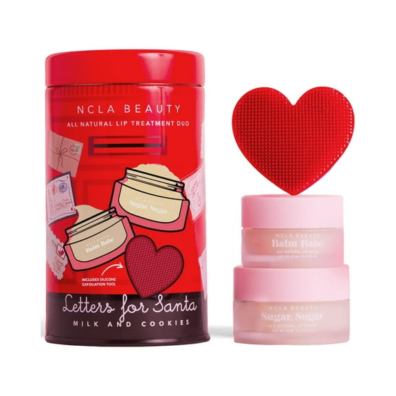 ($40 Value) NCLA Beauty Letters For Santa Lip Care Dup and Lip Scrubber Gift Set