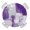 Purple Gray White, variant on Black Plaid Christmas Round Tablecloth for 45-54 Inch Tables,Fitted Table Cover with Elastic Edge,Watercolor Snowman Snowflake Waterproof Outdoor Table Cloth Protector for Patio Garden Dinner Picnic