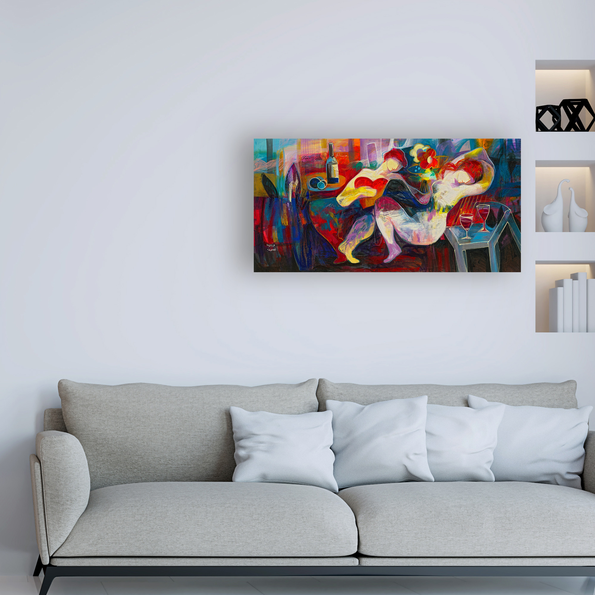 Trademark Fine Art 'Noche de amor' Canvas Art by Jessica Acunda