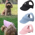 thumbnail image 2 of Gorras para perros pequeños, cachorros, mascotas, verano, gorra Oxford sólida, sombrero con visera de béisbol para perros, accesorios para exteriores, gorro para el sol, gorro para Chihuahua Tan Jianjun unisex, 2 of 2