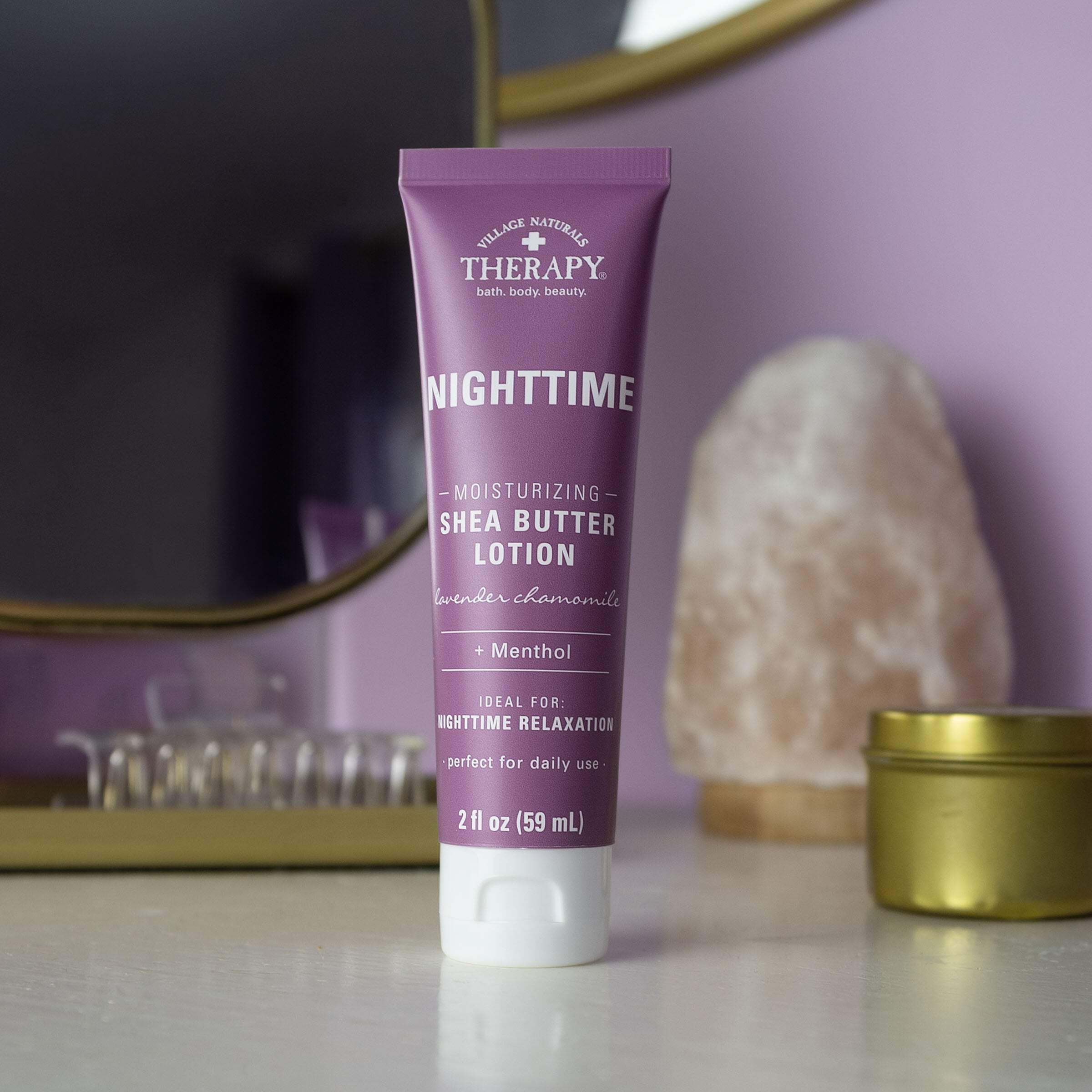(2 pack) Village Naturals Therapy Nighttime Moisturizing Shea Butter Hand & Body Lotion