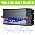 thumbnail image 2 of Pure Sine Wave Inverter,3000w 4000w 5000w 6000w 7000w 8000w Power Inverters,car Inverter Dc 12v/24v/48v/60v To Ac 110/220,lcd Digital Display Power Converter For Travel/camping ,Wide Usage, 2 of 7