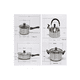 thumbnail image 4 of Bateria De Cocina Cacerolas Y Sarten 21 Pzs Acero Inoxidable PLATA, 4 of 4