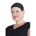 thumbnail image 2 of Bamboo Wig Cap and Soft Chemo Hat Liner for Hair Loss (BLACK), 2 of 2