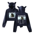 thumbnail image 4 of Madison Beer The Spinnin Tour 2024 Merch Hoodie Womens Cat Ear Sweatshirts Hip Hop Merch Short Hooded Pullover Crop Top, 4 of 7