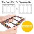 thumbnail image 4 of Yayeee Rocker Switch Wall Plate 1-Gang 4.6"x2.9" Home Decorative Outlet Cover, Vibrant Flowers, 4 of 6