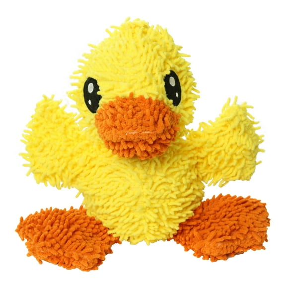 Mighty Microfiber Ball Duck Durable Plush Squeaky Dog Toy
