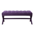 thumbnail image 2 of Chic Home Dianna Neo Traditional Linen X-Leg Bench, 2 of 5