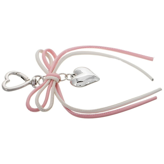 COSMOBETTY Aesthetic Keychain Pink Bow Keychain Zinc Alloy 1Pcs for Purses and Handbags