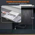 thumbnail image 7 of Drop-in Ice Chest, Stainless Steel, 27x18x21 Inch, Sliding Lid, Drain System, 40.9 QT for Keeping Beer, Wine, Beverages Cold, 7 of 7