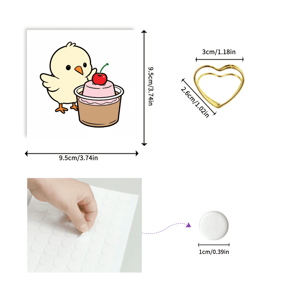 100 Pcs Double-Sided Writing & Coloring Sticky Notes: Original Unique Designs, No-Repeat Memo Pads