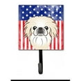 thumbnail image 1 of American Flag & Pekingese Leash or Key Holder, 1 of 1