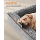 thumbnail image 3 of Feandrea Cama ortopédica para perros grandes, sofá cama impermeable para perros con funda extraíble lavable, 42 x 32 x 7 pulgadas, gris paloma UPGW253G01, 3 of 5
