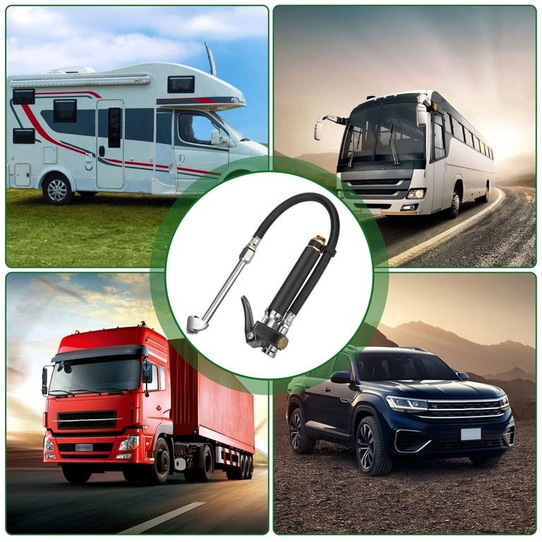 Car & Truck Tire Pressure Gauges 220PSI Tire Inflator Pressure Gauge Air Chuck Heavy Duty Inflator Gauge Rubber Hose-in Tire Tire Pressure Gauge And Inflator - Foto 11