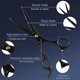 thumbnail image 4 of Hairdresser set with scissors, combs, clips, cape 11 parts, hair styling., 4 of 5