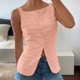 thumbnail image 2 of Puntoco Tank Tops for Women Sleeveless Square Neck Going Out Tunic Tops Dressy Casual Trendy Jacquard Womens Summer Shirts, 2 of 5