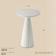 thumbnail image 3 of Open Box COZAYH Pedestal SM Drink Round Martini Table for Living Rooms/Bedrooms, 3 of 8