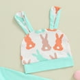 thumbnail image 5 of Bagilaanoe 3pcs Newborn Holiday Outfits Baby Boy Girl Pants Set Long Sleeve Romper Tops + Leggings + Hat 3M 6M 12M 18M Infant Casual Clothes, 5 of 9