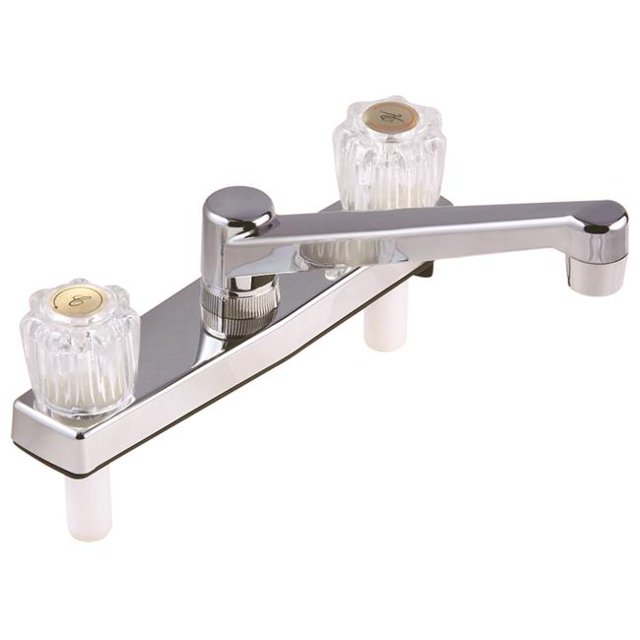 Traditional Two Handle Chrome Kitchen Faucet