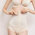 thumbnail image 4 of Wyobmus Waist Trainer for Women Corset Shapewear Tummy Control Slimming Hook & Loop Waist Shapers Postpartum Belly Band Body Shaper B-Beige, 4 of 5