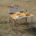 thumbnail image 6 of 2.3ft Aluminum Camping Folding Table wood grain color, 6 of 12