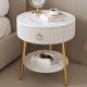 thumbnail image 4 of Mesa De noche De Metal Kawaii, almacenamiento minimalista, Japandi, mesita De noche nórdica De moda, muebles modernos De pizarra para el hogar, 4 of 4