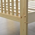thumbnail image 4 of Pemberly Row Lit Plateforme Moderne en Bois Massif Pin Simple Naturel, 4 of 10