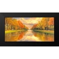 thumbnail image 2 of Galasso, Adriano 14x9 Black Modern Framed Museum Art Print Titled - Boulevard sull acqua, 2 of 5