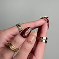 thumbnail image 2 of Nail Fairy  Handmade Press-On Nails – Maroon Nude Style with Star Cross Charms – Elegant Red Queen-Inspired Design – Reusable with Free Application Kit Included, 2 of 12