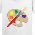 thumbnail image 4 of Inktastic Artist Palette and Brush Youth T-Shirt, 4 of 5