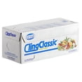 thumbnail image 5 of Cling Classic Plastic Wrap Food Stretch Film Roll Clear ZipSafe Blade Cutter Easy to Cut Dispenser PVC BPA-Free Microwave & Freezer Safe Securely Seal Home Commercial Use (12" x 2000'), 5 of 7