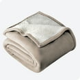 thumbnail image 1 of Bare Home Couverture de Lit en Sherpa Pelucheuse - Duveteuse et Douce - Réversible - Légère - Lit Simple/simple TG, Taupe Pâle, 1 of 7