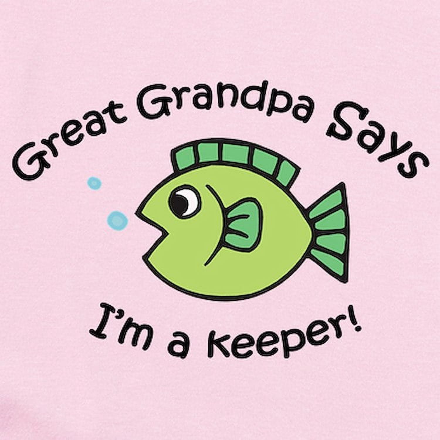 CafePress - Great Grandpa Says I'm A Keeper! Baby Onesie - Baby Light Bodysuit, Size Newborn - 24 Months