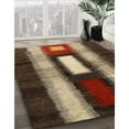 thumbnail image 3 of Ahgly Company Machine Washable Indoor Square Contemporary Night Red Area Rugs, 8' Square, 3 of 7