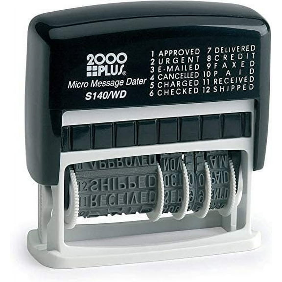 Cosco 2000 Plus Self-Inking Type Size 1 Micro Message Dater (011090)