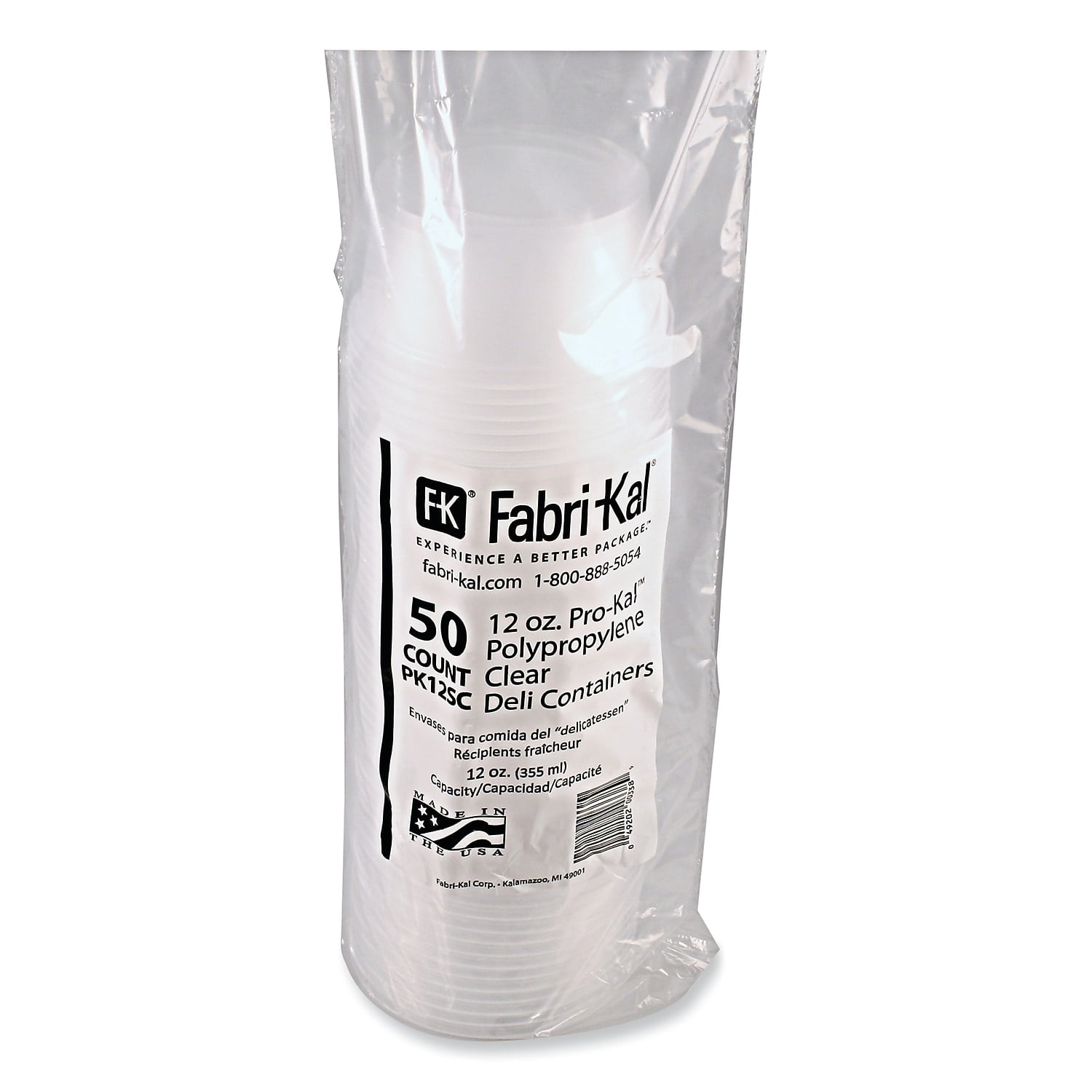 Fabri-Kal 9505104 Pro-Kal 32 Ounce Plastic Deli Container - 500 / CS