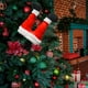 thumbnail image 1 of Adornos navideños, adornos navideños, regalos navideños. Decoración interesante para el árbol de Navidad: tela para piernas de Papá Noel, decoración para festivales. Adornos de tela., 1 of 3